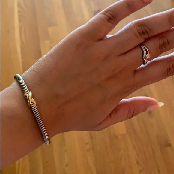 NWT David Yurman X Bracelet with 14K Gold - Small - Picture 6 of 6
